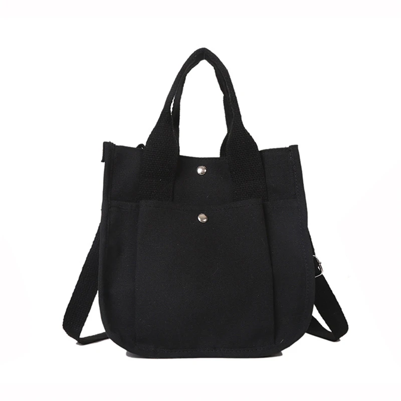 Bolsos cruzados de lona para mujer, bolsos de hombro de gran capacidad, duraderos, fáciles de combinar, portátiles, minimalistas