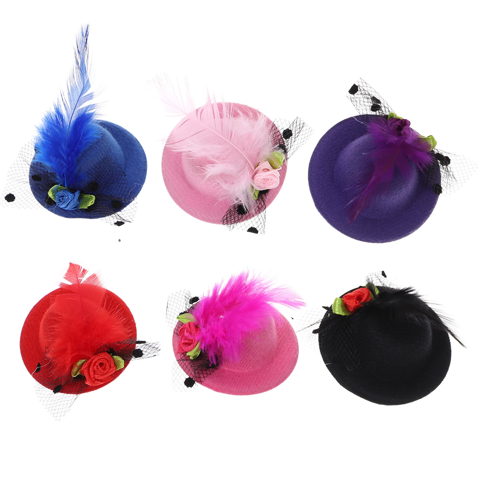 

12pcs 5.5Cm Kids Hat Hairpin Party Clip For Children Chic Accessories Birthday Christmas Gift Kids Hair Clamp Hat Hair Clip