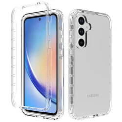 for Samsung A55 A54 A14 A34 A16 S24 FE S23 Ultra S22 Plus Fall Protection Transparent Case for Samsung Galaxy A55 A35 5G A15