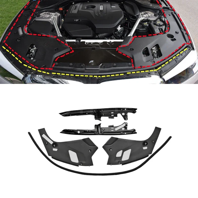 

Engine Compartment Cover Trim Sealing Panel for BMW G30 G38 F90 M5 G31 525i 530i 528i 530i 2018-2023