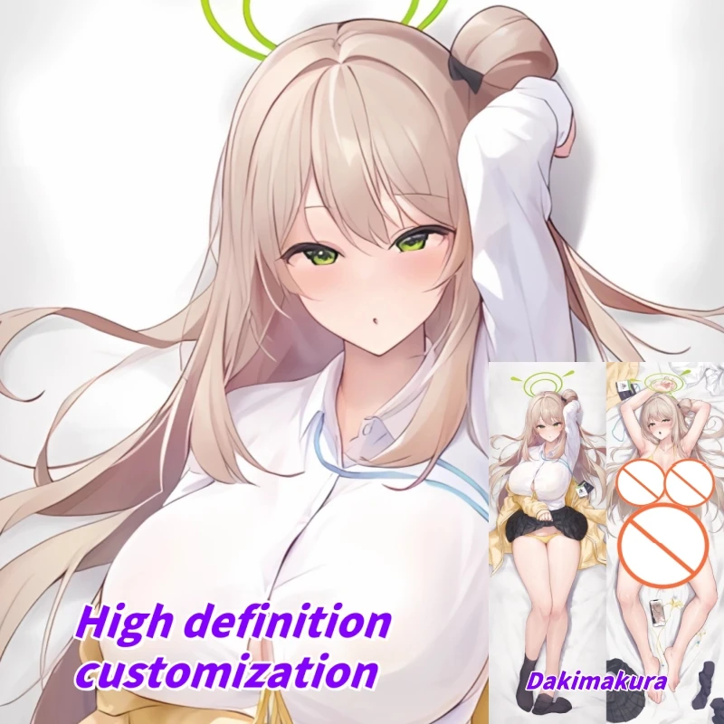 

Dakimakura Anime Pillow Case Blue Archive Nonomi Double-sided Print Of Life-size Body Pillowcase Gifts Can be Customized
