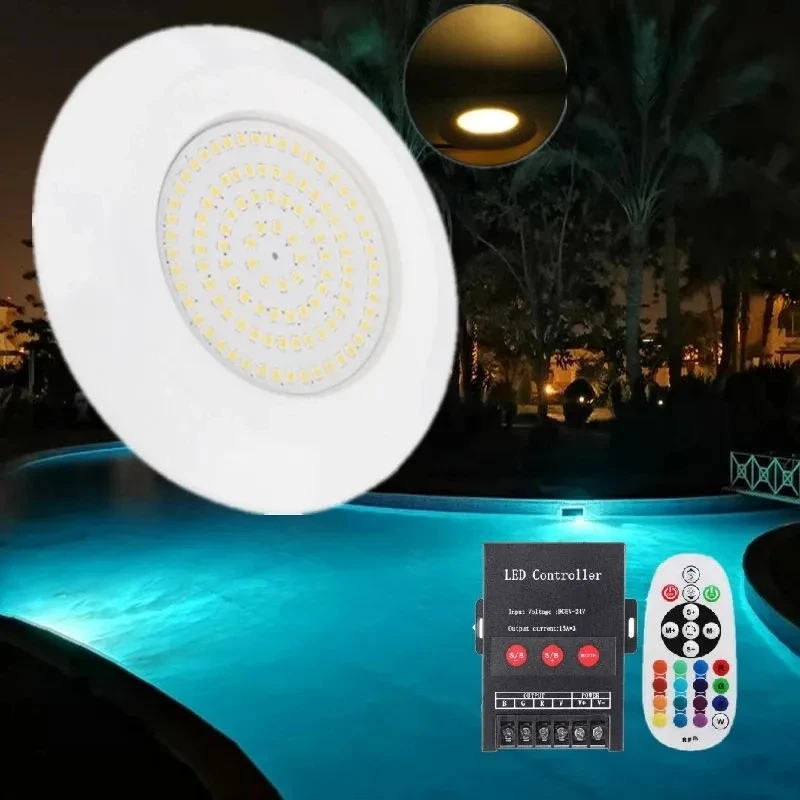 Imagem -02 - Impermeável Rgb Led Pool Light Lâmpada de Paisagem Subaquática Spotlight Exterior e Interior Ip68 9w Dc12v 12w