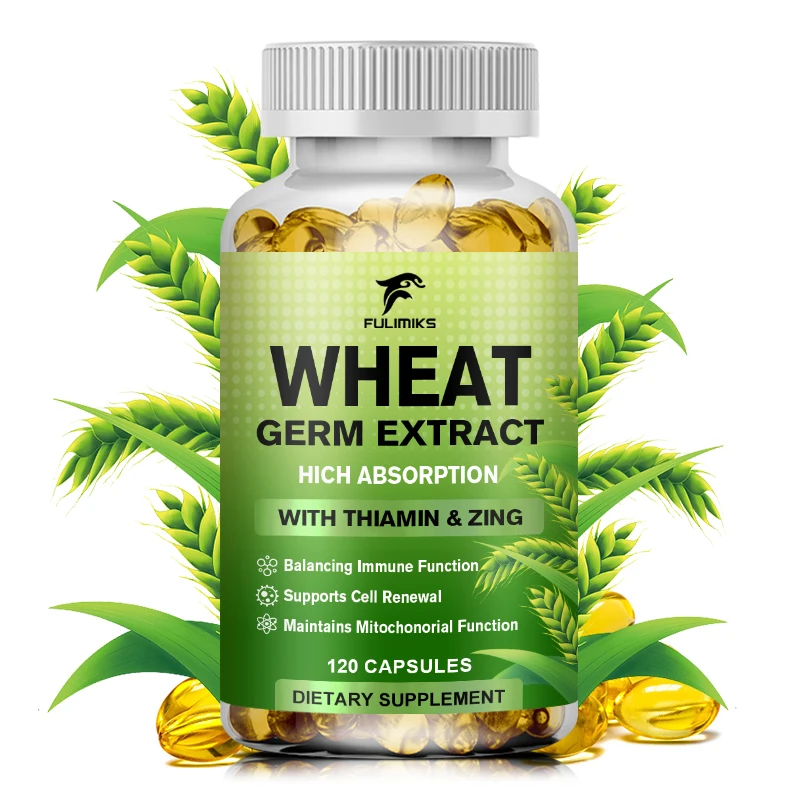 Spermidine Supplements, Wheat Germ Extract Capsules with Higher Spermidine Content & Zinc for Healthy Aging, Immune System