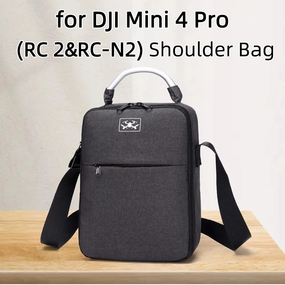 DJI Mini 4 Pro Compact Single Shoulder Bag Handheld Lightweight Storage Bag Handbag Large Capacity Carrying Case