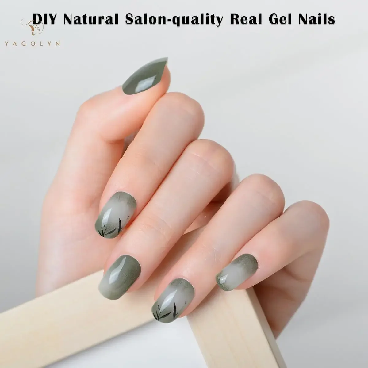 

Прозрачный полузатвердевающий гель для ногтей, полоска клейкая водонепроницаемая, с 24 пальцами, полный набор гелевых наклеек для УФ-лампы