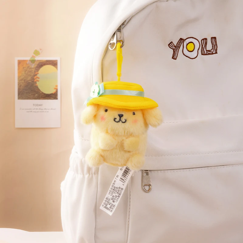 Sanrio Kuromi mélodie cannelle Hello Kitty Kawaii peluche Anime poupée porte-clés jouets pour enfants sac à dos pendentif décoration