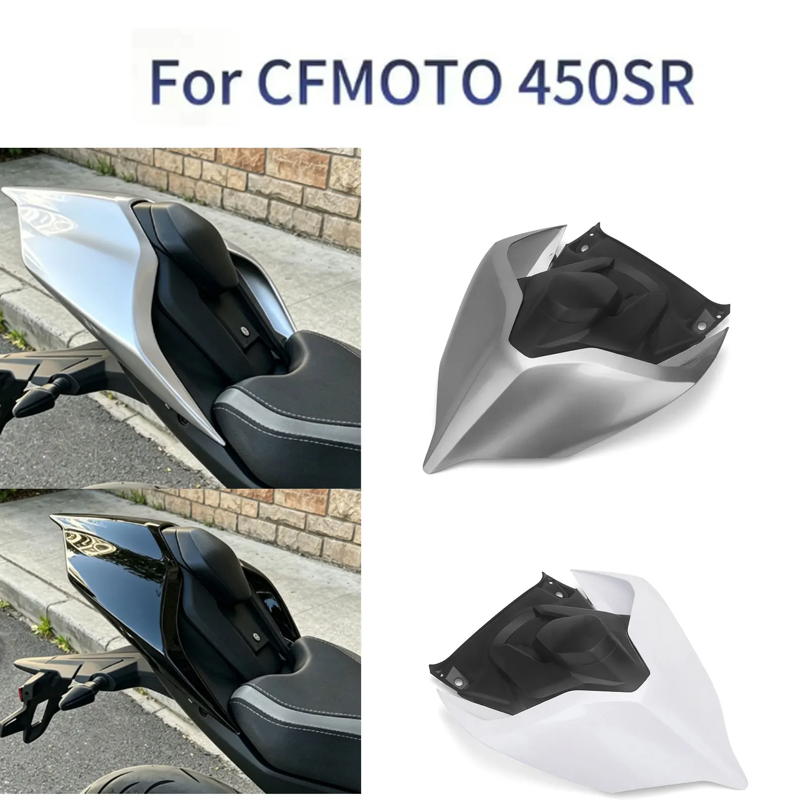 New Motorcycle Accessories For CFMOTO 450SR 450SR-S 450SS 2022-2026 Rear Seat Cowl Cover Rear Tail Fairing Rear Hump