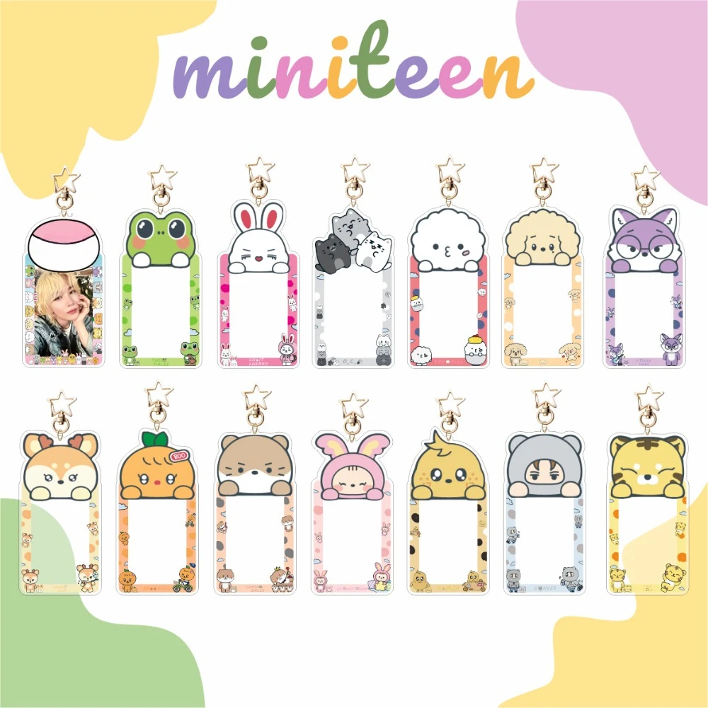 New Kpop Miniteen Card Holder Keychain Keyring S.COUPS JEONGHAN JOSHUA JUN HOSHI Kawaii LOMO Card Cover Fans Christmas Gift