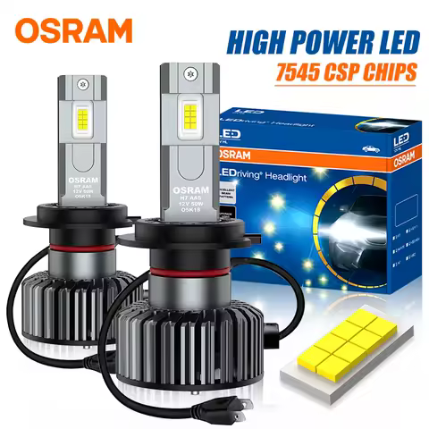 OSRAM H4 H7 H11 Led Headlight Bulbs H8 9005/HB3 9006/HB4 9012 HIR2 Fog Lights 12V 6000K Car Lamps With OSRAM Original CSP Chips