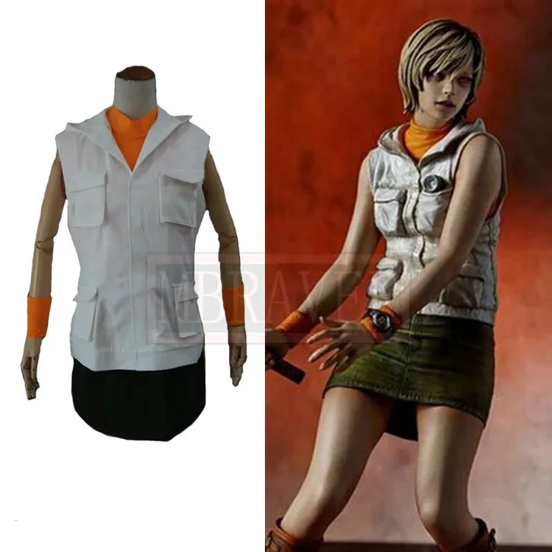 Lily 123Game Silent Hill Heather Mason для взрослых и женщин, униформа на Хэллоуин, наряд для выступления на сцене, карнавальный костюм на заказ Lily 123Game Silent Hill Heather Mason для взрослых и женщин, униформа на Хэллоуин, наряд для выступления на сцене, карнавальный костюм на заказ