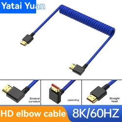 8k Hd2.1 Color HDMI-compatible Spring Wire Elbow Photography for Z Cam Sony FS700 Camera to Atomos Ninja V / BM5 Monitors 4K