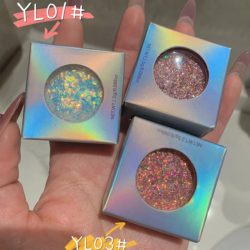 بريق لون واحد عينيه الماس كبير الترتر اللؤلؤ الترتر العين رفع هلام طويلة الأمد المبهر الرقص مرحلة ماكياج العين