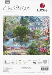 Luca-S B2381 villa on the  Cross Stitch Kit 18ct 14ct 16CT 28ct  fabric cloth cotton thread embroidery handmade cross stitch