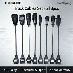 Hot Sale Truck Cables OBD2 OBDII car cable Trucks Diagnostic tool connect cable 8 PCS Trucks Cables