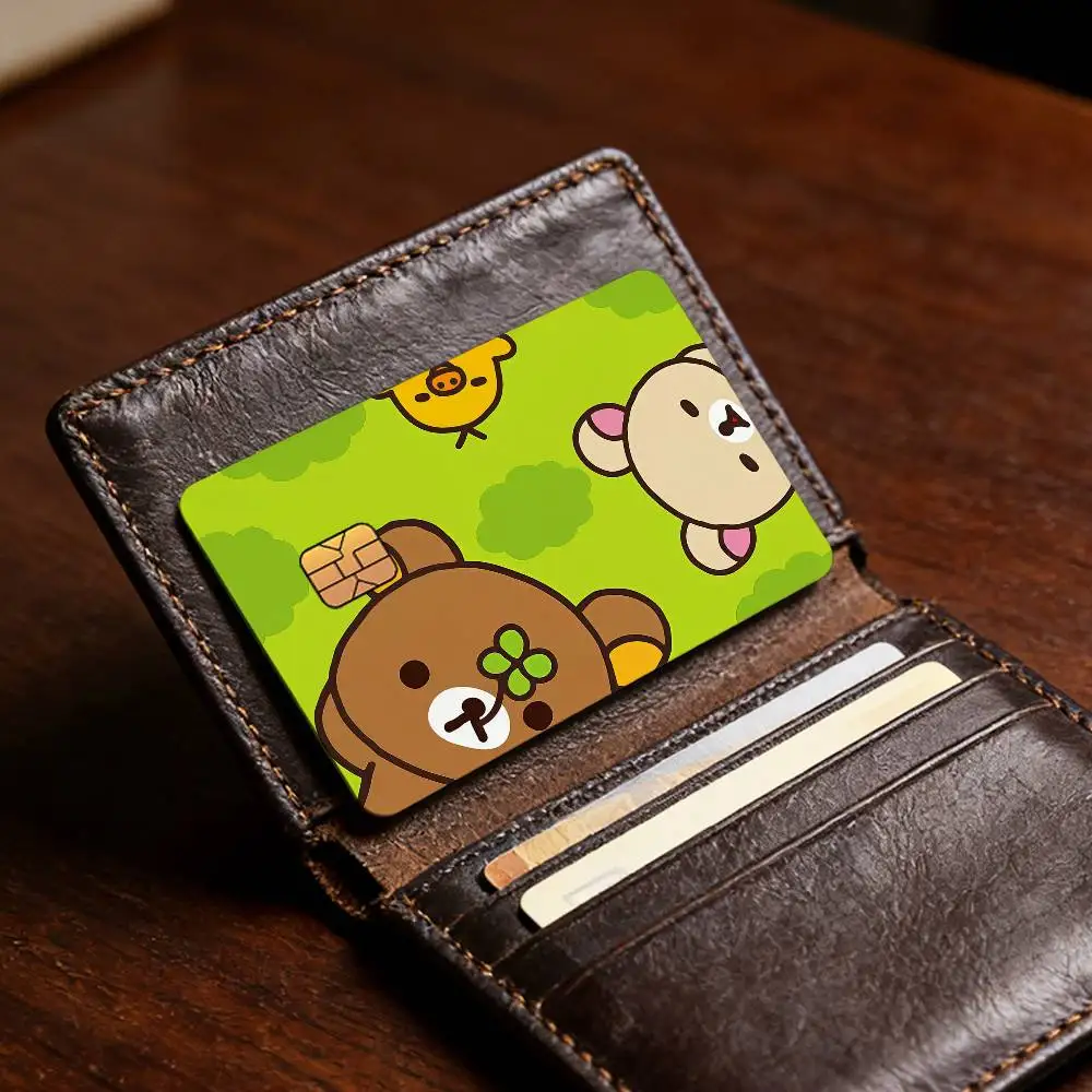 Niedlicher Cartoon R-Rilakkuma Bestseller Deko Exquisiter Kartenaufkleber für Debit- und Kreditkarten Skin-Cover Geschenk für Studenten – Detail 15