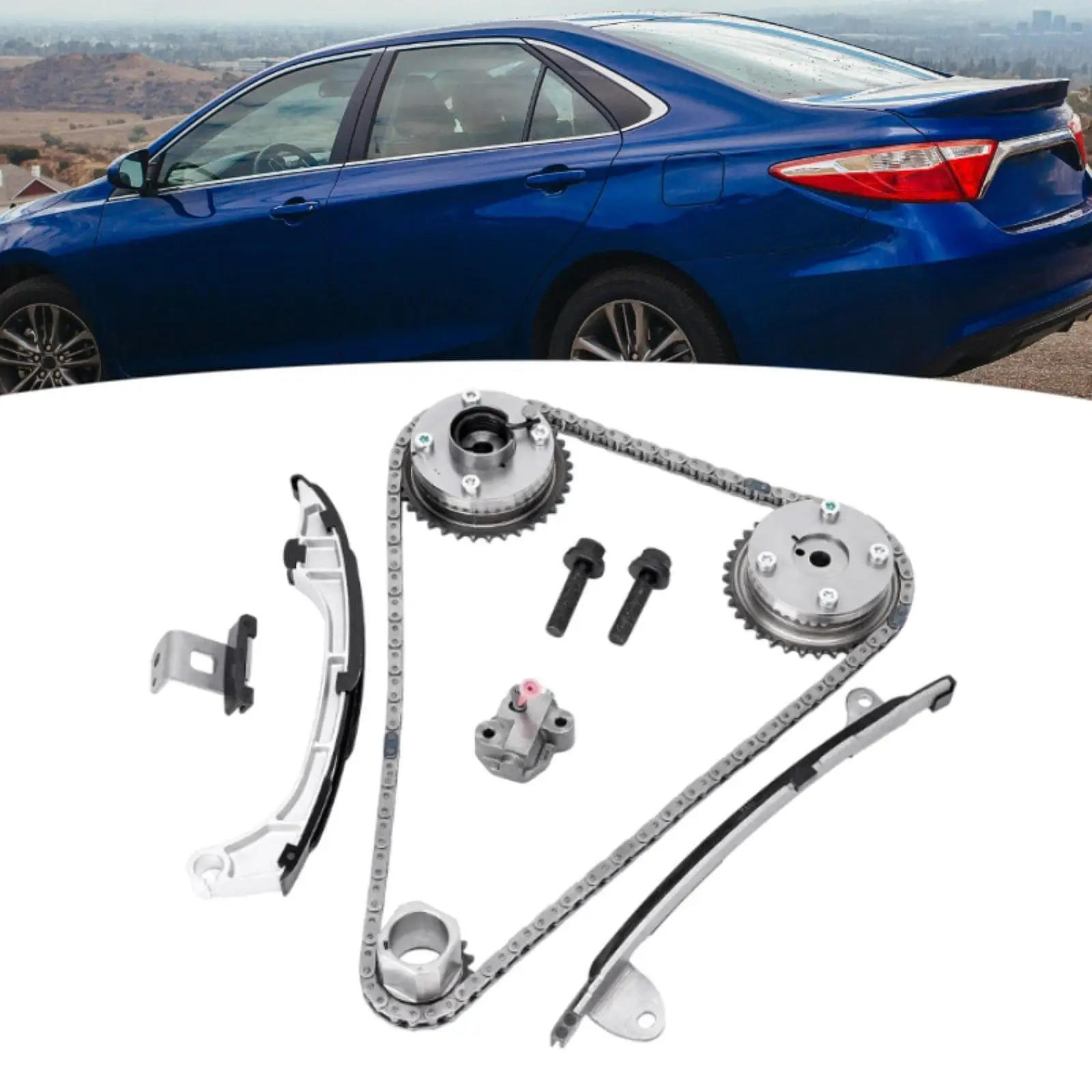 Timing Chain Kit with Guide Tensioner for Toyota for camry 2010-2014 2.5L