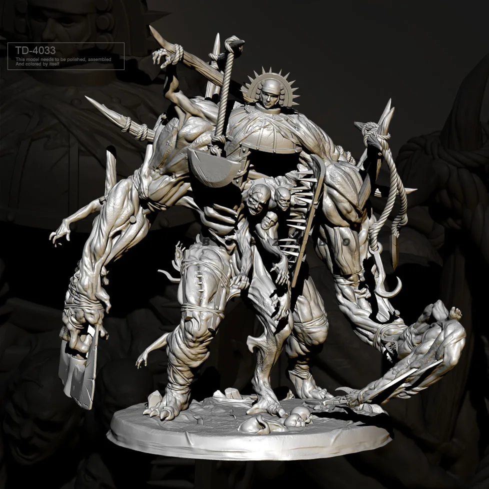 80mm Resin model kits figure colorless and self-assembled TD-4033