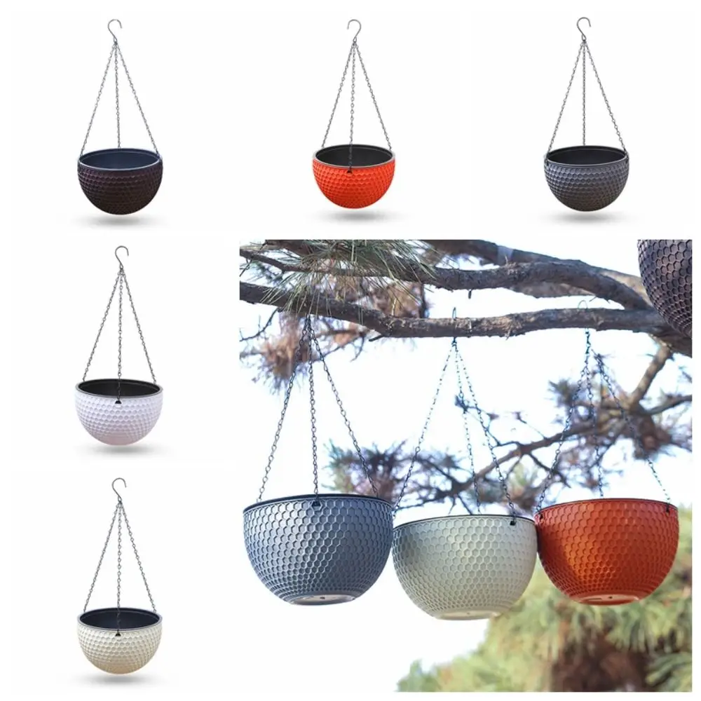 Con escurridor y cana colgante, maceta colgante  panal para flores, cesta  flores colgante hidropónica  agua automática,