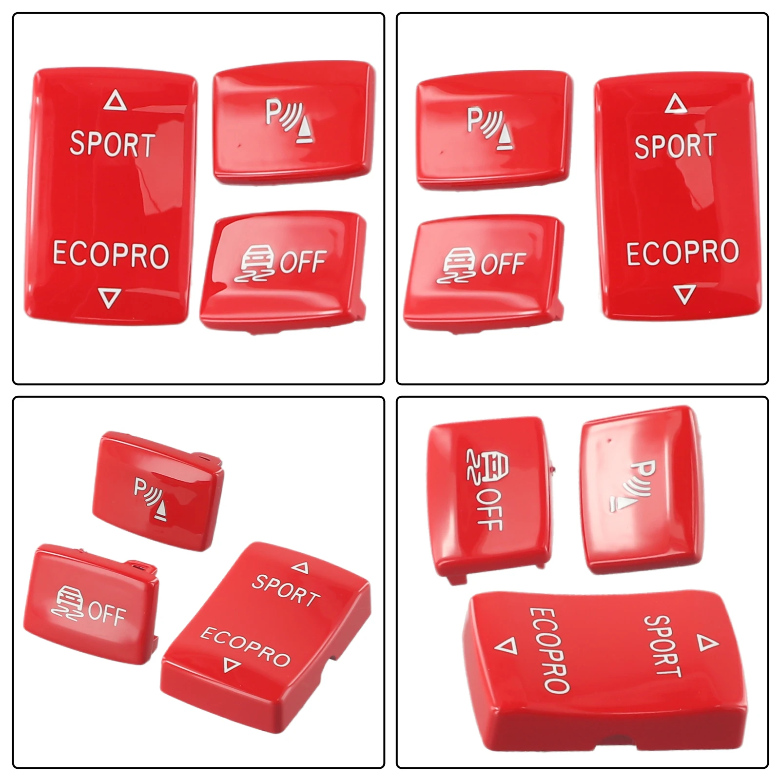 

Perfect Match Red Shift Button Cover Replacement for BMW 1S F20 F21 2S F22 F23 3S F30 F31 F34(GT) F35 4S F32 F33 F36