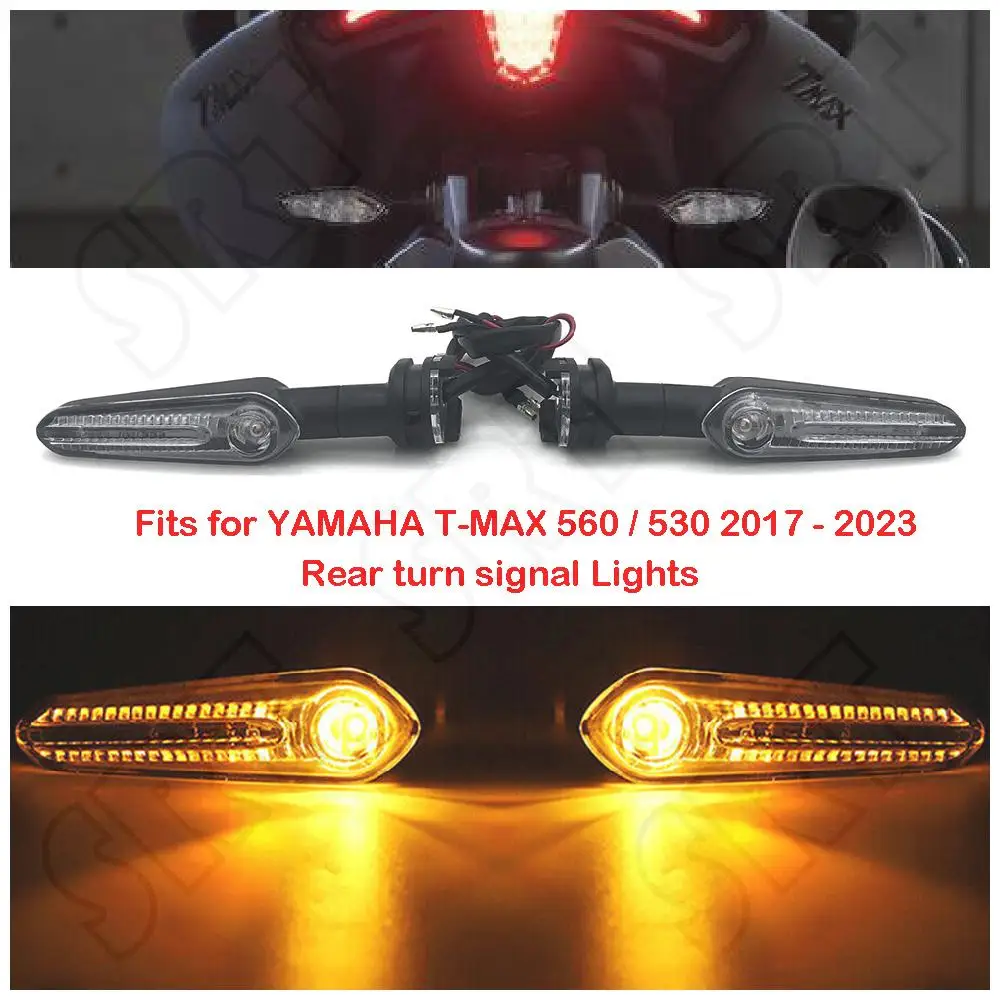 Fits for Yamaha T-MAX 560 Tech Max TMAX530 SX DX XP560 XP530 2017-2022 Motorcycle Rear Turn Signal Lights 12V LED Indicator Lamp