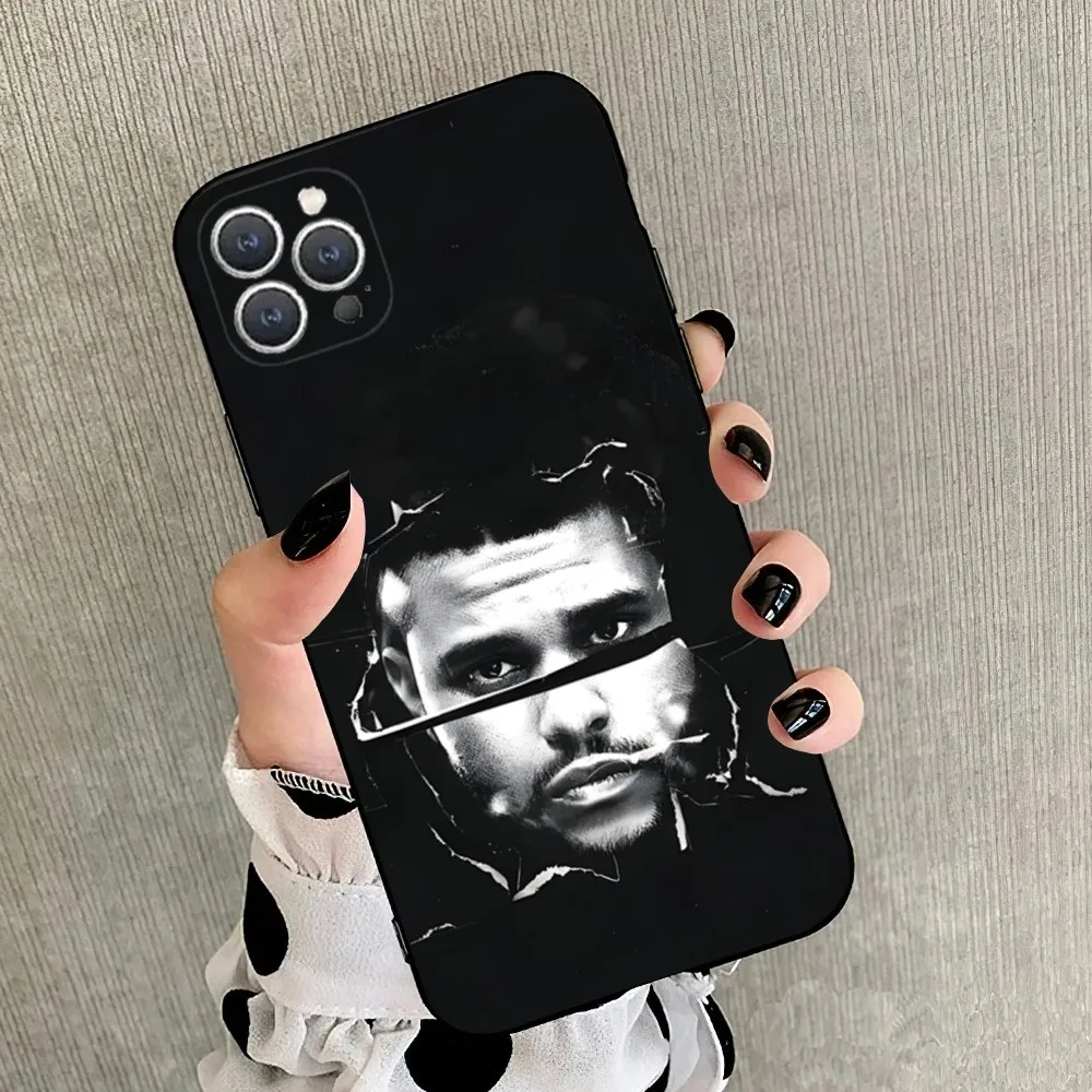 Funda de teléfono w-weeknd para iPhone 15,14,13,12,11,Plus,Pro Max,XS,X,XR,SE,Mini,8,7 silicona suave, color negro