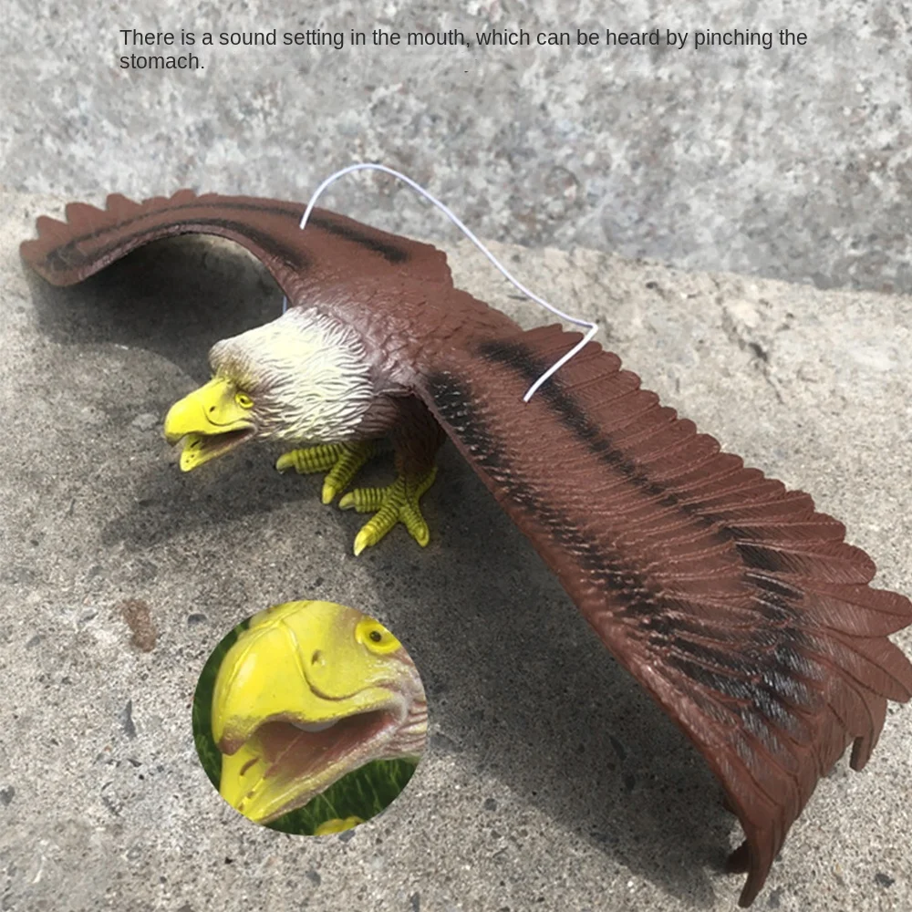 Waterproof Simulated Eagle Model 3D Animals Figures Simulation Bird Scarer Realistic Education Ornament