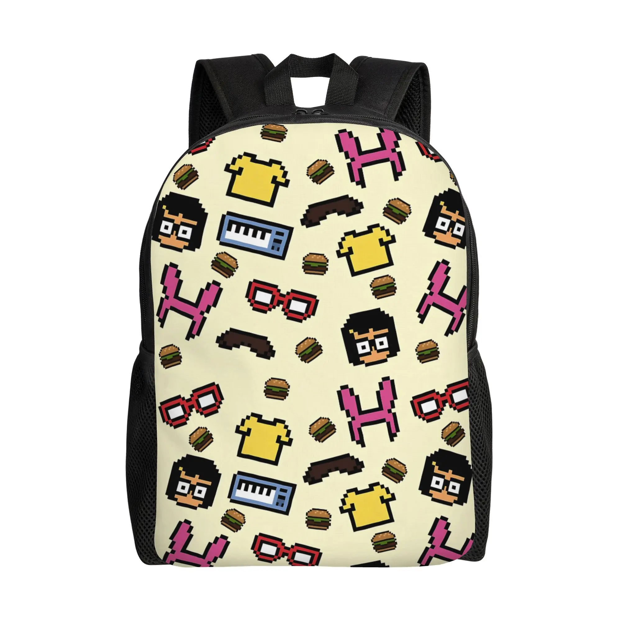 

Tina Louises Belcher Fashion Backpack Outdoor High School Work Bob's Burgers Anime Daypack for Men Women College Canvas Bags