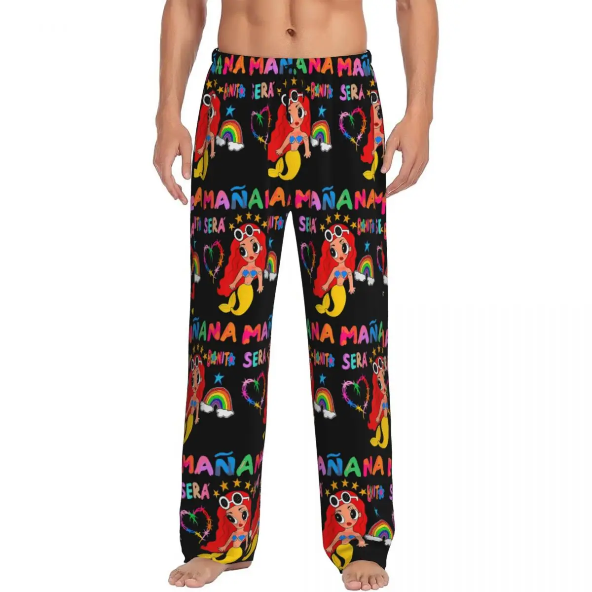 

Custom Manana Sera Bonito Karol G Pajama Pants Men's Lounge Sleep Stretch Sleepwear Bottoms with Pockets