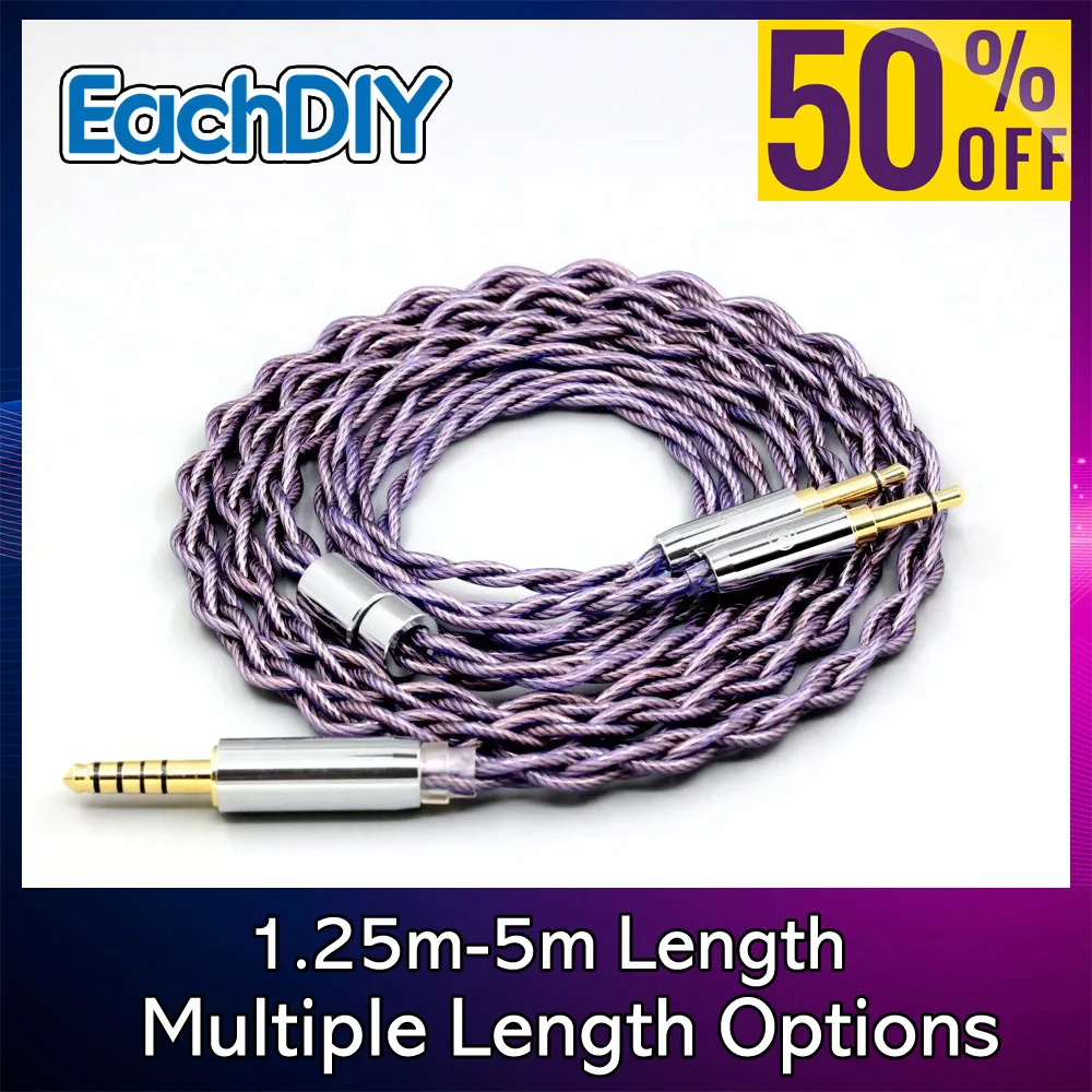 140 النوى ليتز Type2 1.8 مللي متر 7N OCC كابل سماعة الرأس ل البؤري واضح Elear Elex Elegia Stellia Celestee Radiance 7873 #1