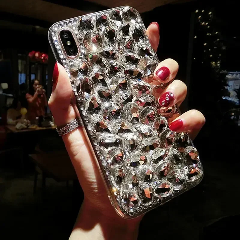 Bling Diamond Case For Samsung Galaxy Note 20 Ultra Note 10+ 10lite Phone Cover Handmade Telefon Funda Crystal Stone Caja viv