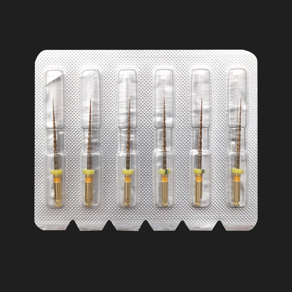 Dental Primary Wave Gold One Feilen, Reciprocating, 6 Stk./Packung, Klein, Mittel, Groß, Dental Endo NITI Rotierende Feilen für Endodontie – Detail 1