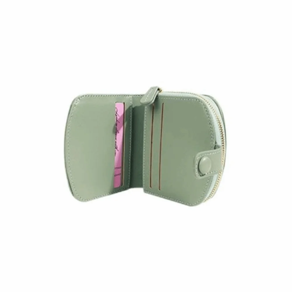 Мини-кошелек с цветочным принтом, многофункциональный ID, кредитная карта, искусственная кожа, короткий кошелек на молнии, маленький держатель для карт, женский