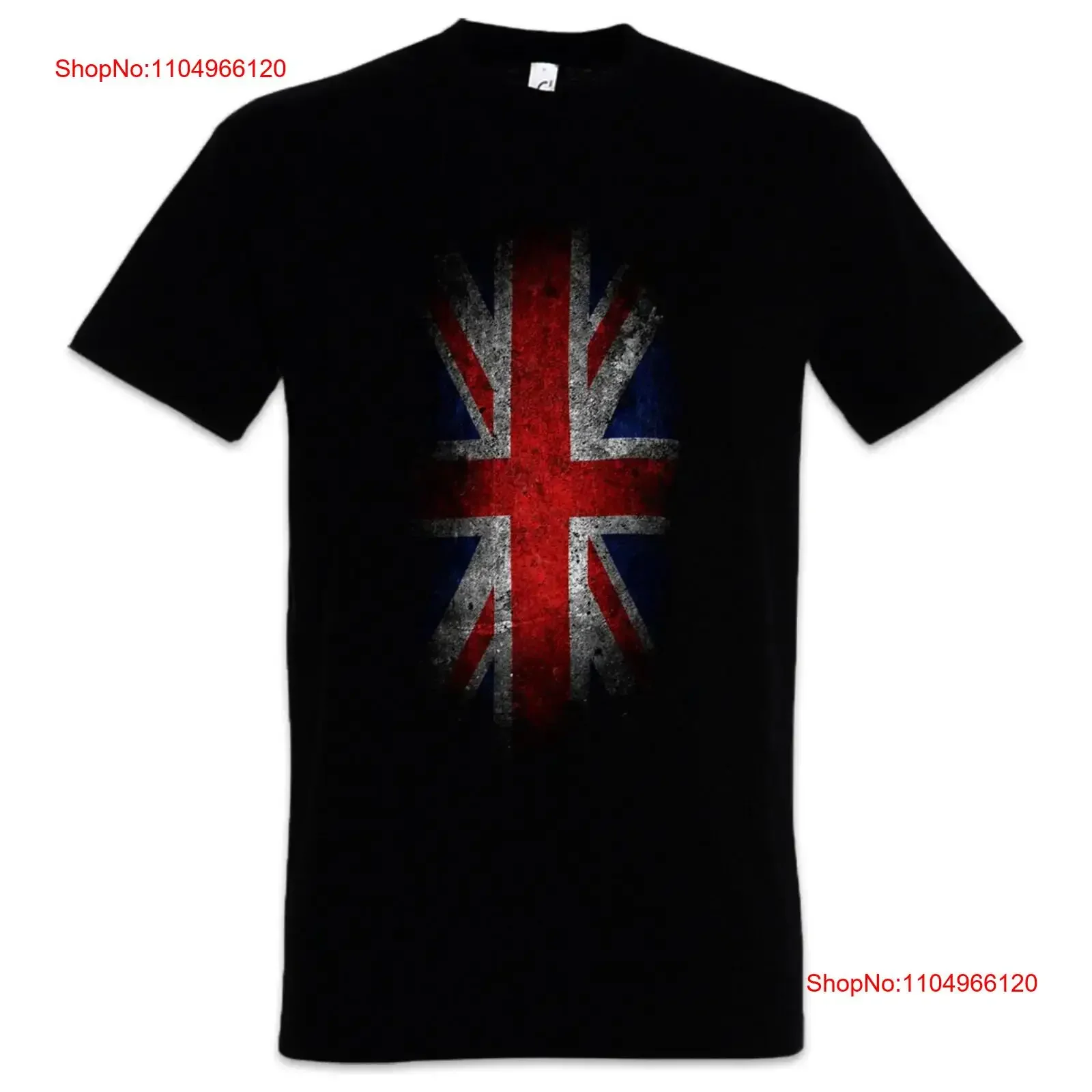 Camiseta Vintage con bandera de Union Jack para hombre, cartel de Gran Bretaña, Reina real de Inglaterra, Escocia, orgullo inglés, moda lavada vintage