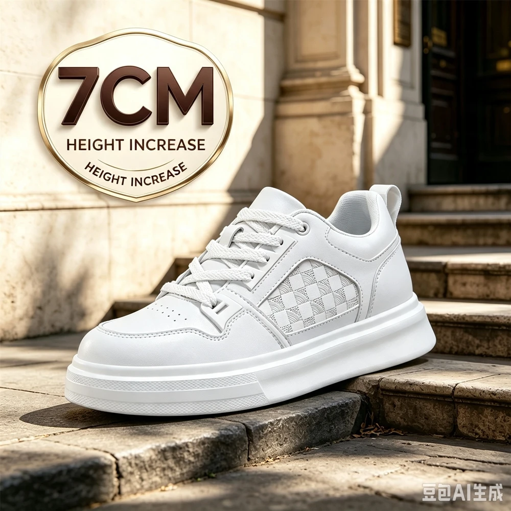 Men'S Shoes Height Increase - 남성용 키높이 7cm 플랫폼 슈즈 두꺼운