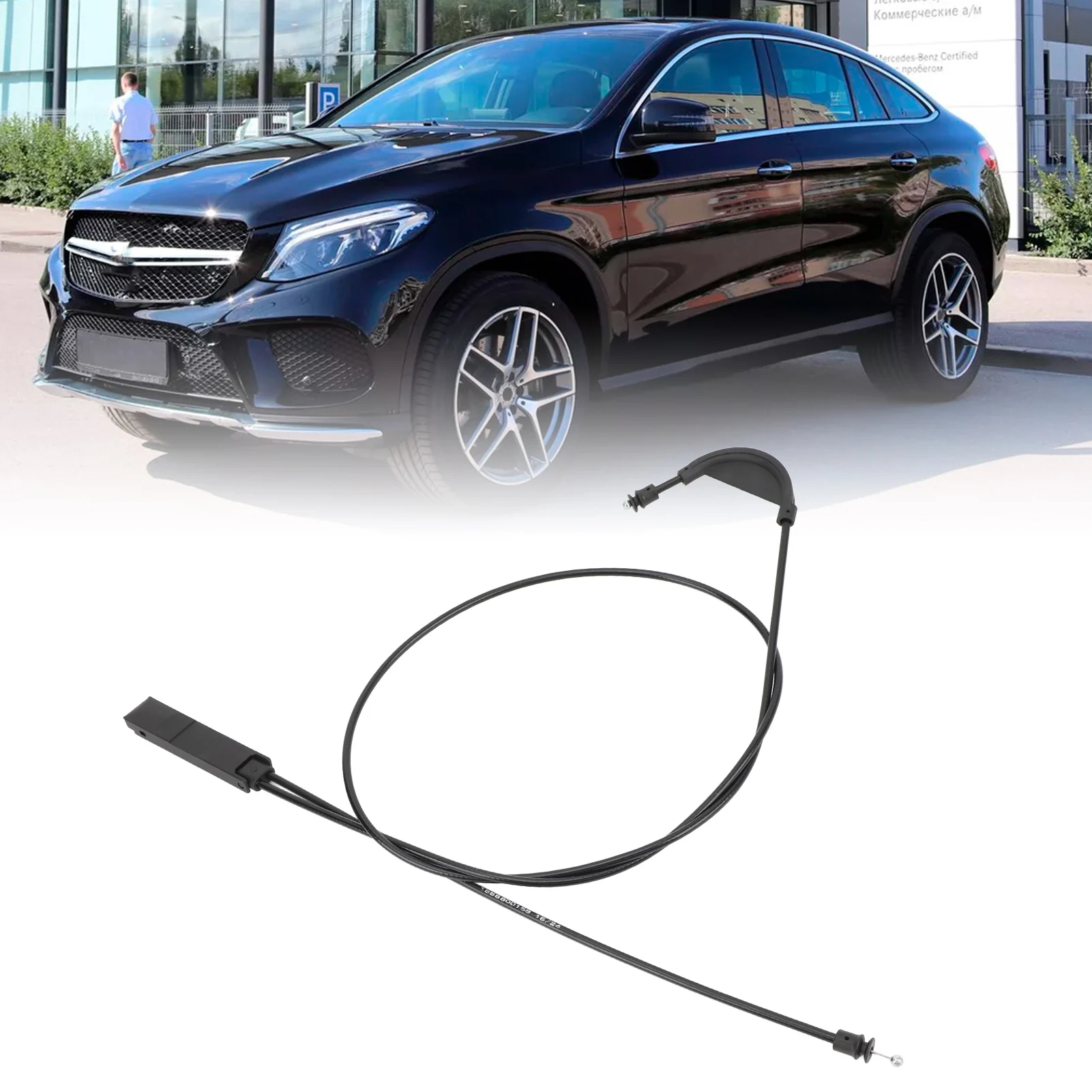 A1668801302 Stable  Control Easy Installation Flexible Hood Bonnet Release Cable Tough Anti Aging for GLE 550e GLE 300d