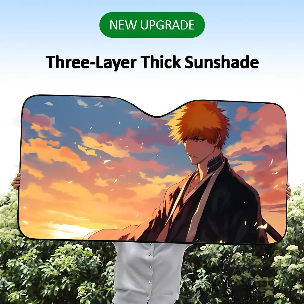 Colorful Shonen Spiritual B-Bleach Sun Visor Daily Car Sun Visor Aluminum Foil Heat Insulation UV Protection