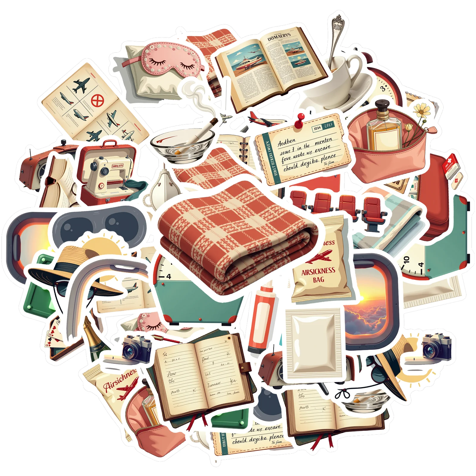 35pcs-100pcs Cute Stickers Retro Teacher Reward Stickers Sticker Pack For Notebook Luggage Mobile Phone Cup DIY Phone Laptop