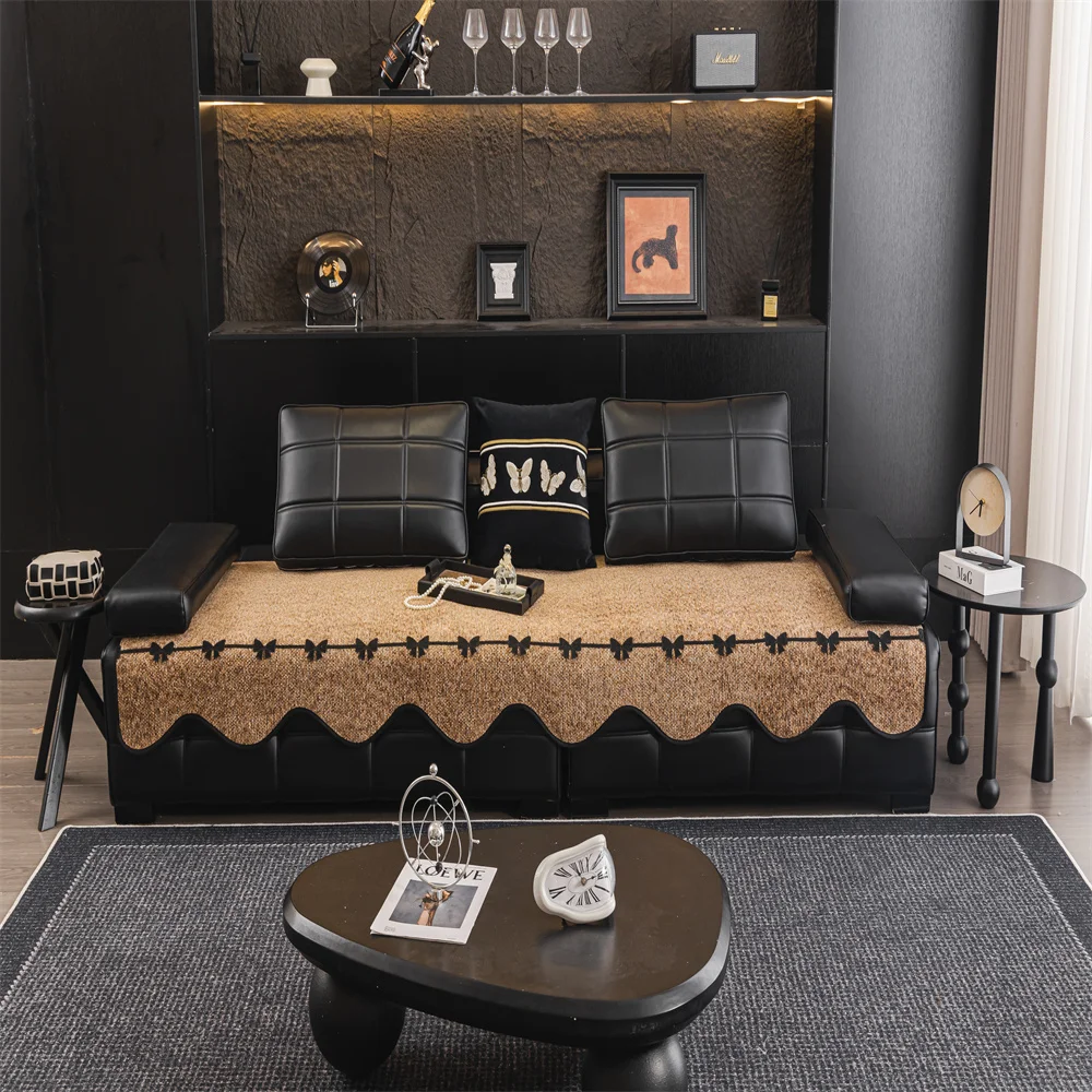2026 Retro French Style Light Luxury Sofa Cover Universal Non-Slip All-Season Fabric High-Quality Sofa Slipcover Anti-Cat