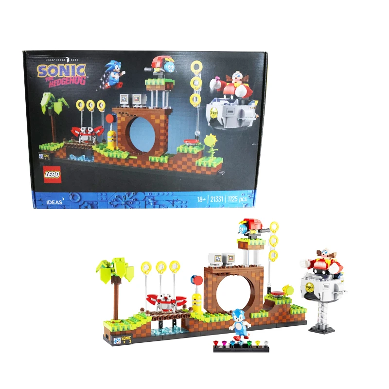 LEGO 21331 Ideas Sonic The Hedgehog – Green Hill Zone Collectible Set,Nostalgic 90's Gift Idea for Adults with Dr