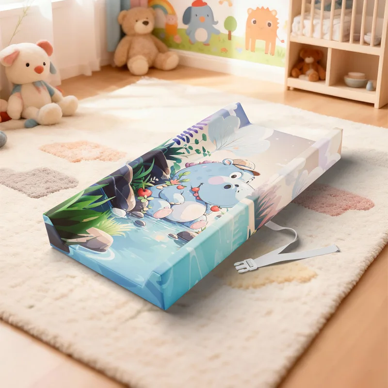 Portable PU for 0-1-year-old infants 80*40*10cm diaper changing table mat, nursing pad, urine barrier, changing table pad