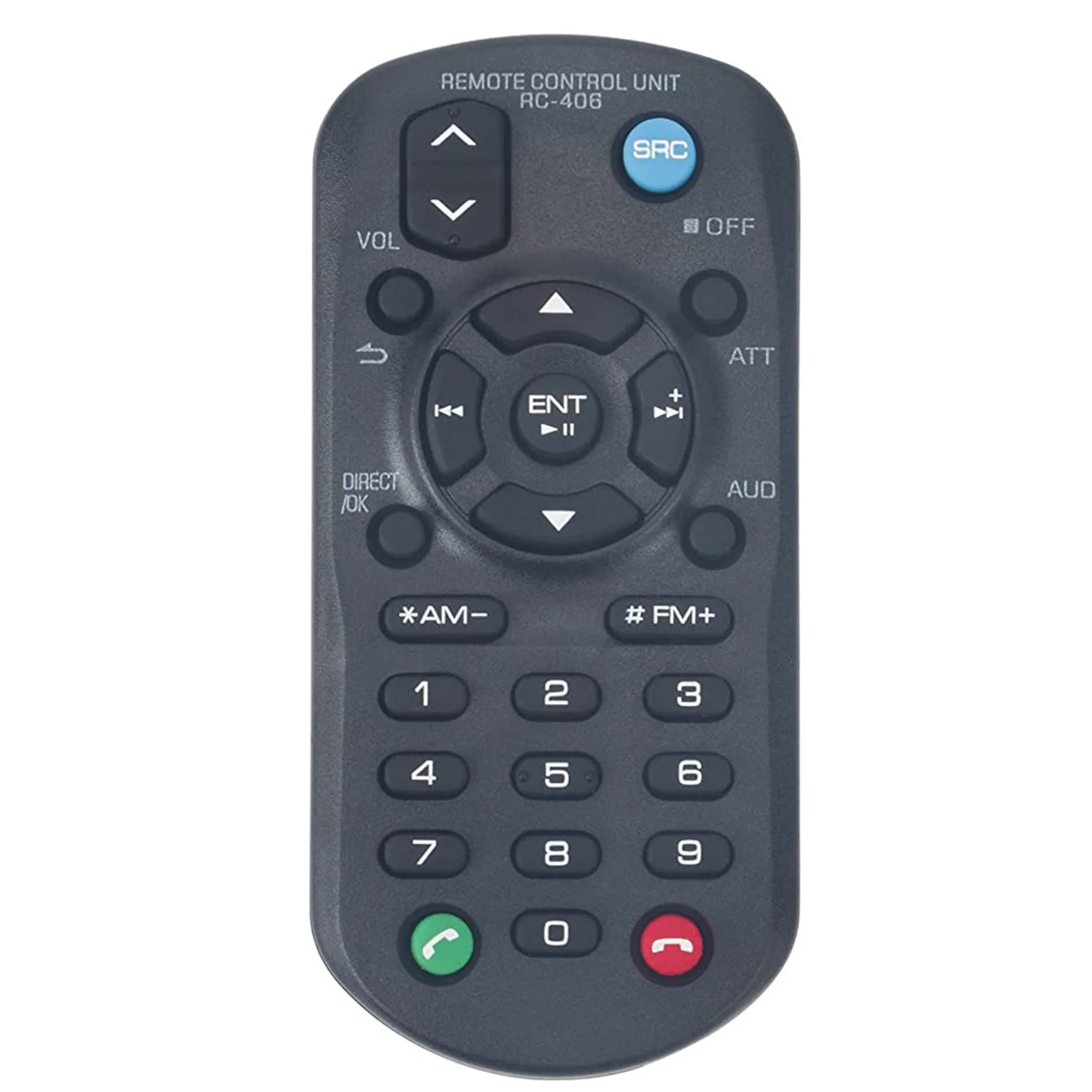 RC-406 Replacement Remote Control for Kenwood CD Receiver DPX503BT KMM-BT328 DPX524BT KMM-BT228U DPX504BT DPX593BT