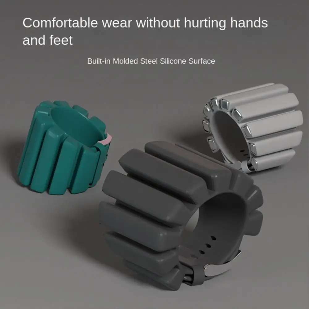 

1 Pair 2 Lbs Wrist Weight Bracelet Adjustable Yoga Weighted Wrist Strap Skin Friendly Universal Weight-bearing Fitness Equipment