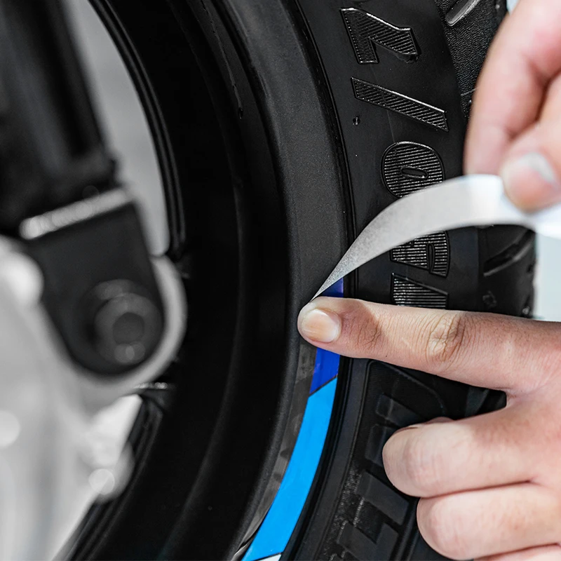 For ZONTES 350D Motorcycle Wheel Hub Stickers Kits Bike Rim Accessories Safety Reflection Decals Can Choose Color