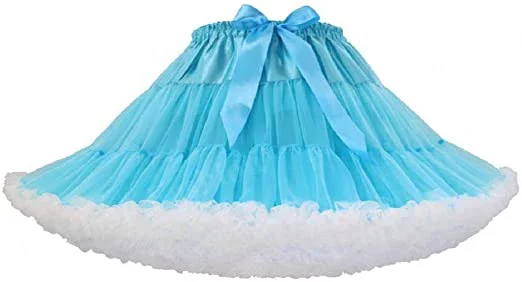 Womens Bubble Pettiskirt Tutu Ball Gown Fluffy Petticoat 2024