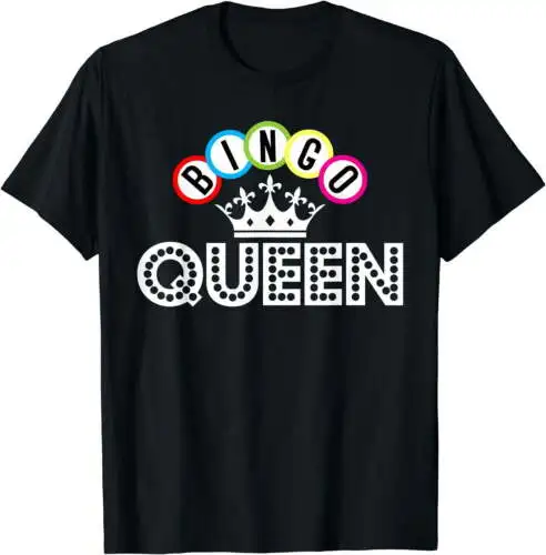 Bingo Bingo Queen Crown Bingo Balls Gift T-Shirt