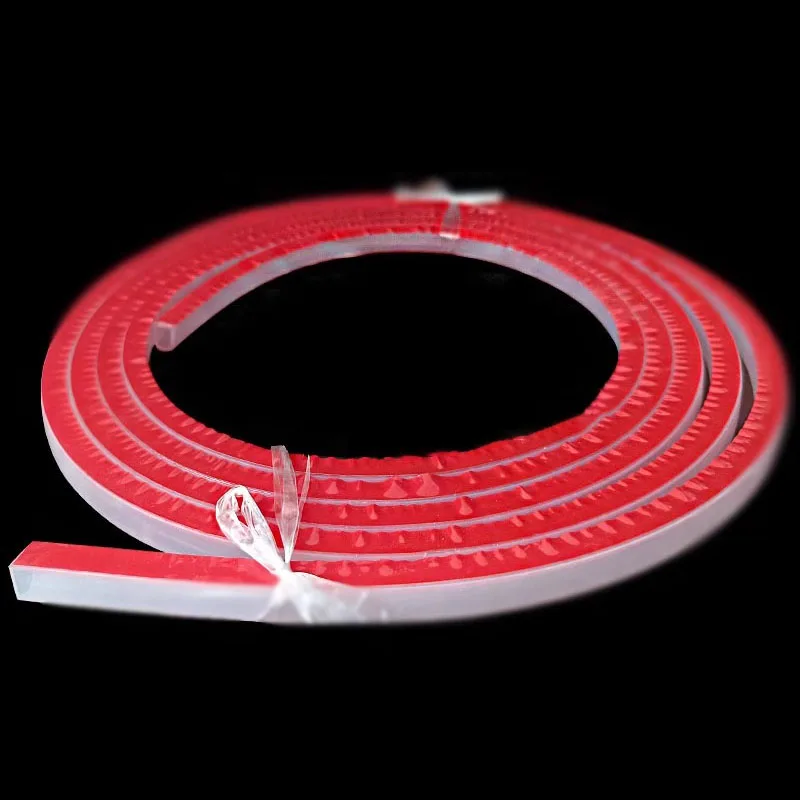2-10M D Shape Silicone Rubber Sealing Strip Semi Circle Hollow High Temperature Self Adhesive Door Window Sound Insulating Strip image 6