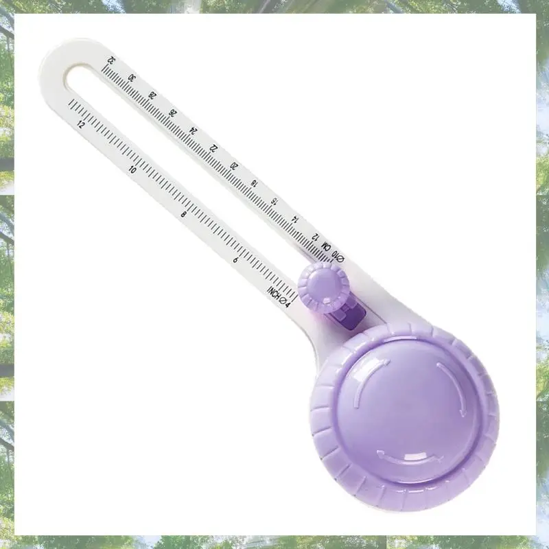 

2025 Trend 1 PCS Circle Cutter For Paper Compass Circular Cutter Circle Paper Cutter For Scrapbooking Purple