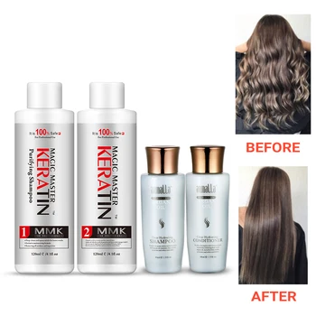 포르말린 리페어 손상 및 스트레이트 헤어 120ml 매직 마스터 케라틴 퓨리파잉 샴푸 + 여행용 슈트, 포르말린 리페어 손상 & 스트레이트 헤어