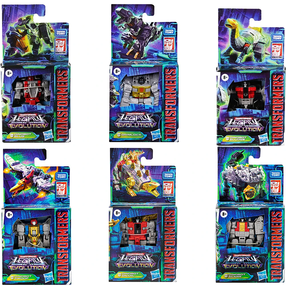 Transformers Legacy Evolution Dinobot Scarr, Swoop, fanghi, lumache, Grimlock e Snarl Core Class Anime Action Figure Giocattoli di modello