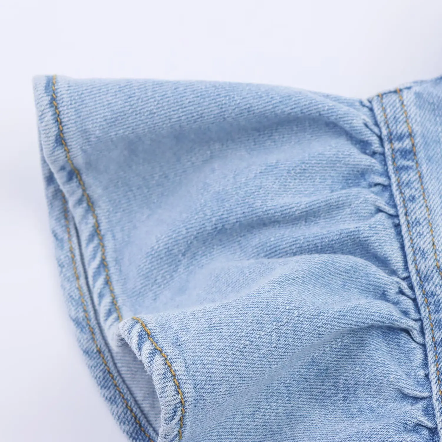 Set Celana Denim Kasual Wanita dengan Rompi Bertumpuk dan Jeans Lurus Pinggang Tinggi, Outfit Co-ord Modis